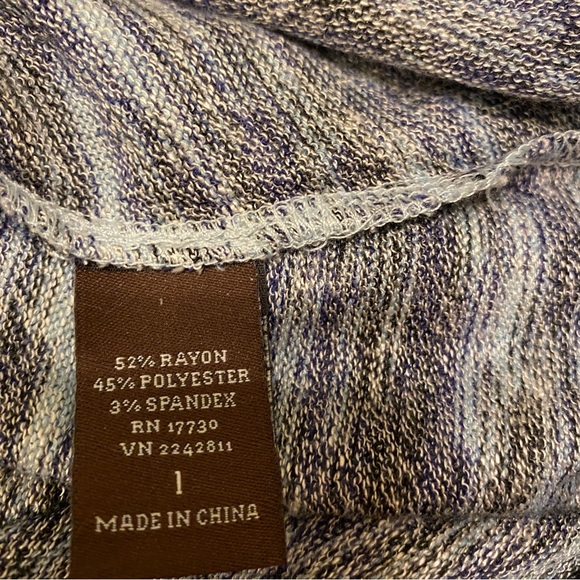 Knox Rose Womens Tunic sz 1  Tunic Cowl Neck Long Sleeve High Low Hem - Picture 4 of 5